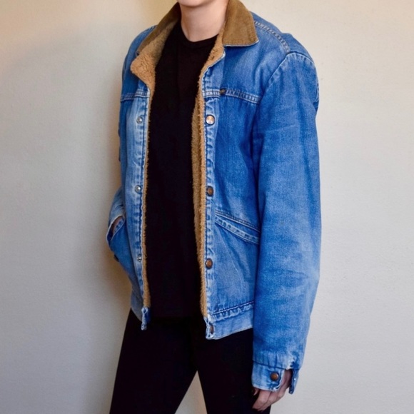 Vintage Wrangler Denim Sherpa Corduroy 